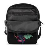 Ninja Warrior Print Rectangular Crossbody Bag