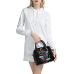 Ninja Warrior Print Shoulder Handbag