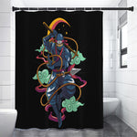 Ninja Warrior Print Shower Curtain