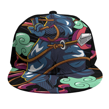 Ninja Warrior Print Snapback Cap