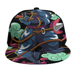 Ninja Warrior Print Snapback Cap
