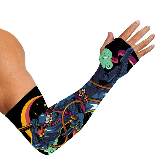 Ninja Warrior Print Sun Protection Arm Sleeves