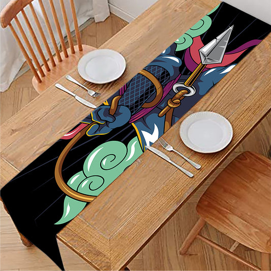 Ninja Warrior Print Table Runner