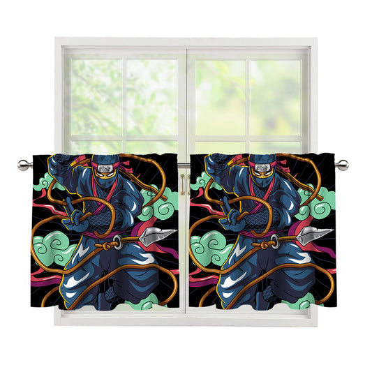 Ninja Warrior Print Tier Curtains