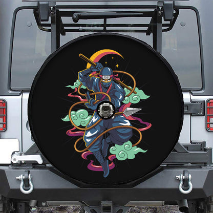 Ninja Warrior Print Tire Cover With Camera Hole