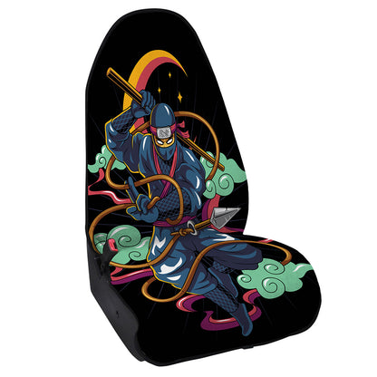 Ninja Warrior Print Waterproof Car Seat Cover
