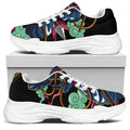 Ninja Warrior Print White Chunky Shoes