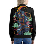 Ninja Warrior Print Women's Bomber Jacket