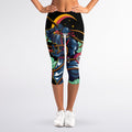 Ninja Warrior Print Women's Capri Leggings