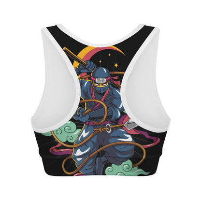 Ninja Warrior Print Women's Sports Bra
