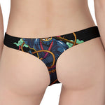 Ninja Warrior Print Women's Thong