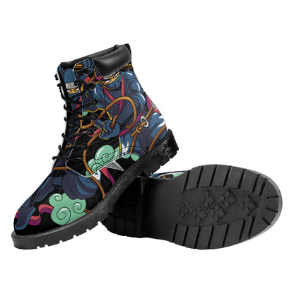 Ninja Warrior Print Work Boots