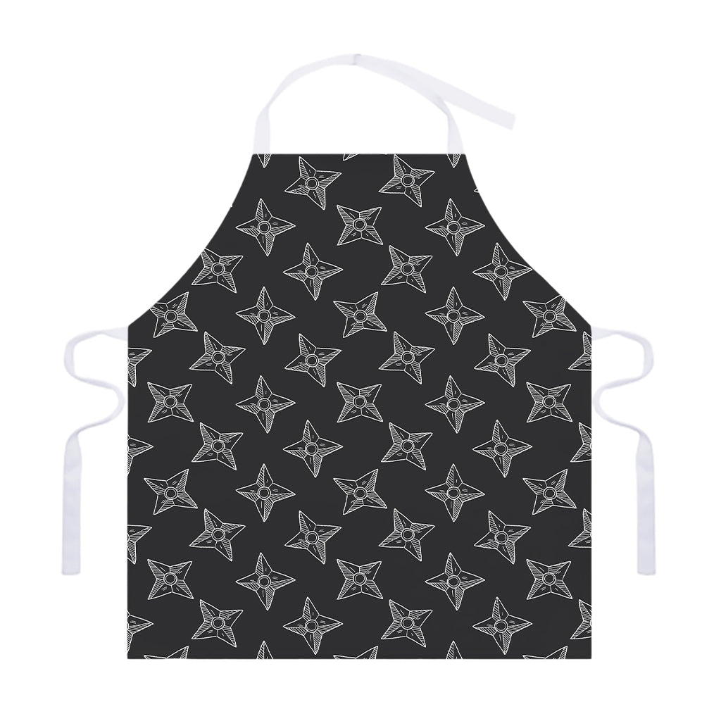 Ninja Weapon Pattern Print Adjustable Apron
