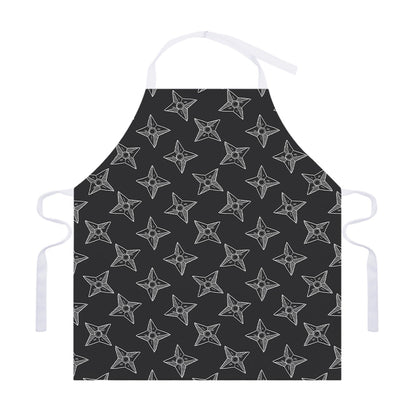 Ninja Weapon Pattern Print Adjustable Apron