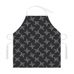 Ninja Weapon Pattern Print Adjustable Apron