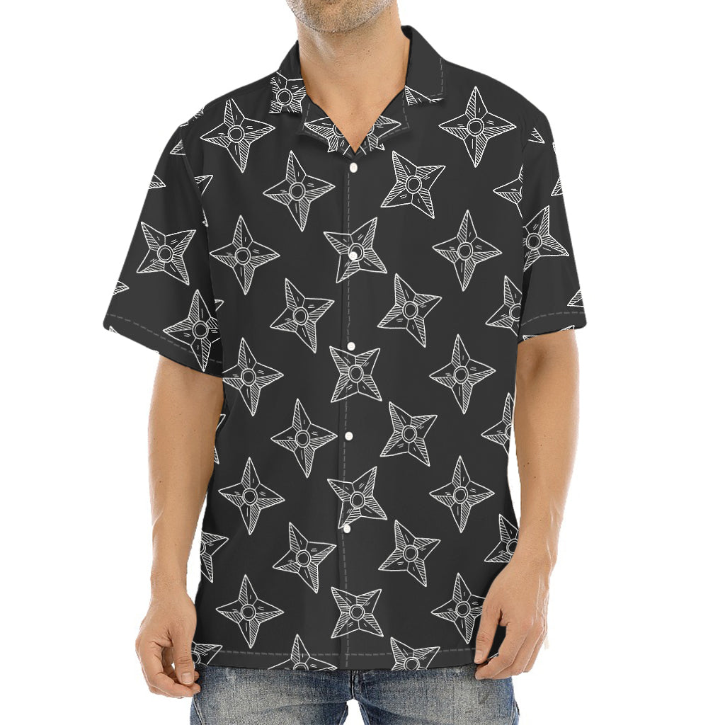 Ninja Weapon Pattern Print Aloha Shirt