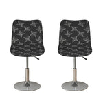 Ninja Weapon Pattern Print Bar Stool Covers