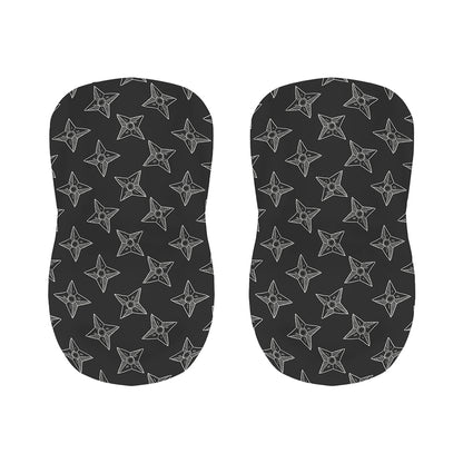 Ninja Weapon Pattern Print Bar Stool Covers