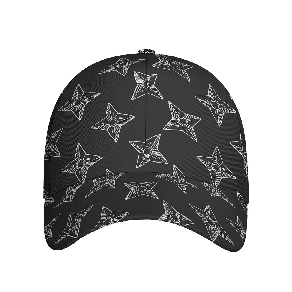 Ninja Weapon Pattern Print Baseball Cap