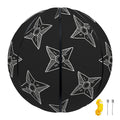 Ninja Weapon Pattern Print Basketball