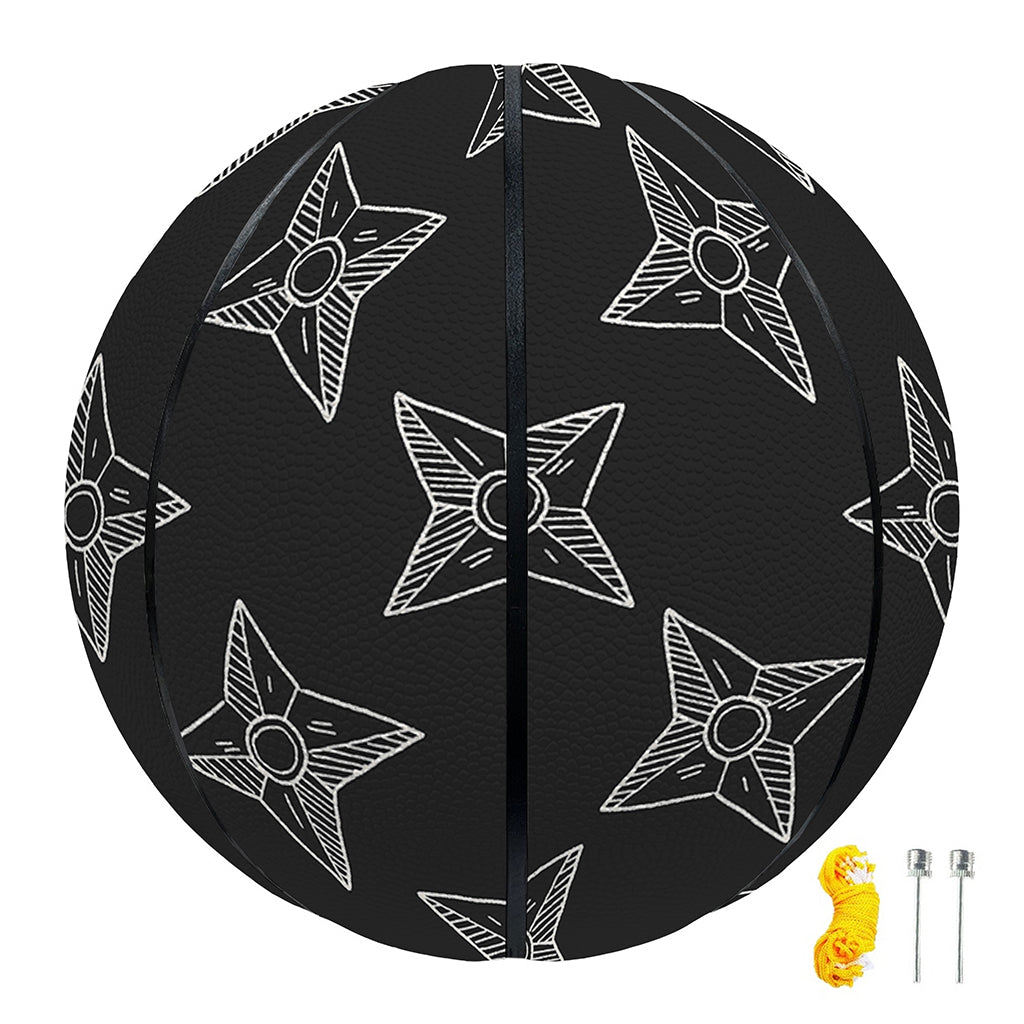 Ninja Weapon Pattern Print Basketball