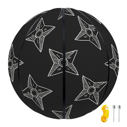 Ninja Weapon Pattern Print Basketball