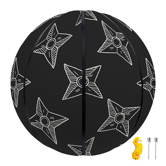 Ninja Weapon Pattern Print Basketball