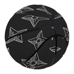 Ninja Weapon Pattern Print Basketball