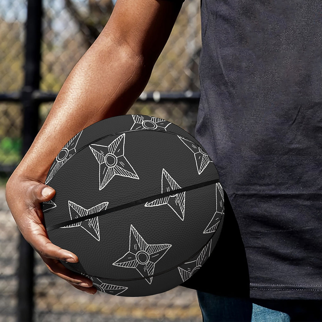 Ninja Weapon Pattern Print Basketball