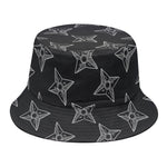 Ninja Weapon Pattern Print Bucket Hat