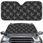 Ninja Weapon Pattern Print Car Windshield Sun Shade