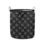 Ninja Weapon Pattern Print Collapsible Laundry Basket
