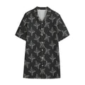 Ninja Weapon Pattern Print Cotton Hawaiian Shirt