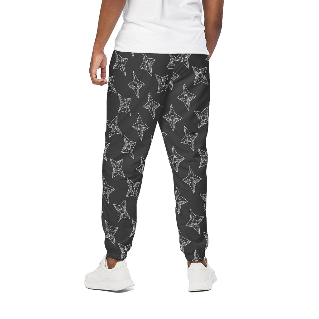 Ninja Weapon Pattern Print Cotton Pants