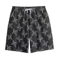 Ninja Weapon Pattern Print Cotton Shorts