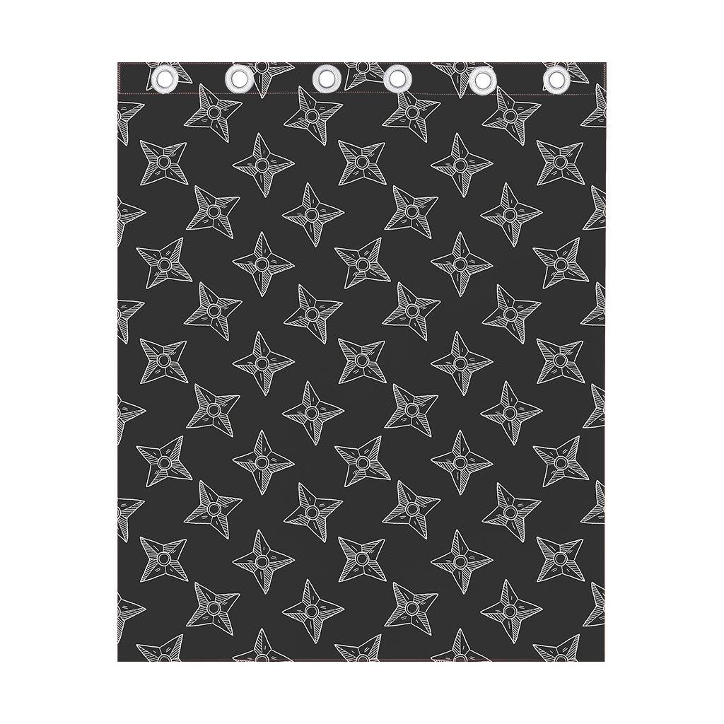 Ninja Weapon Pattern Print Curtain