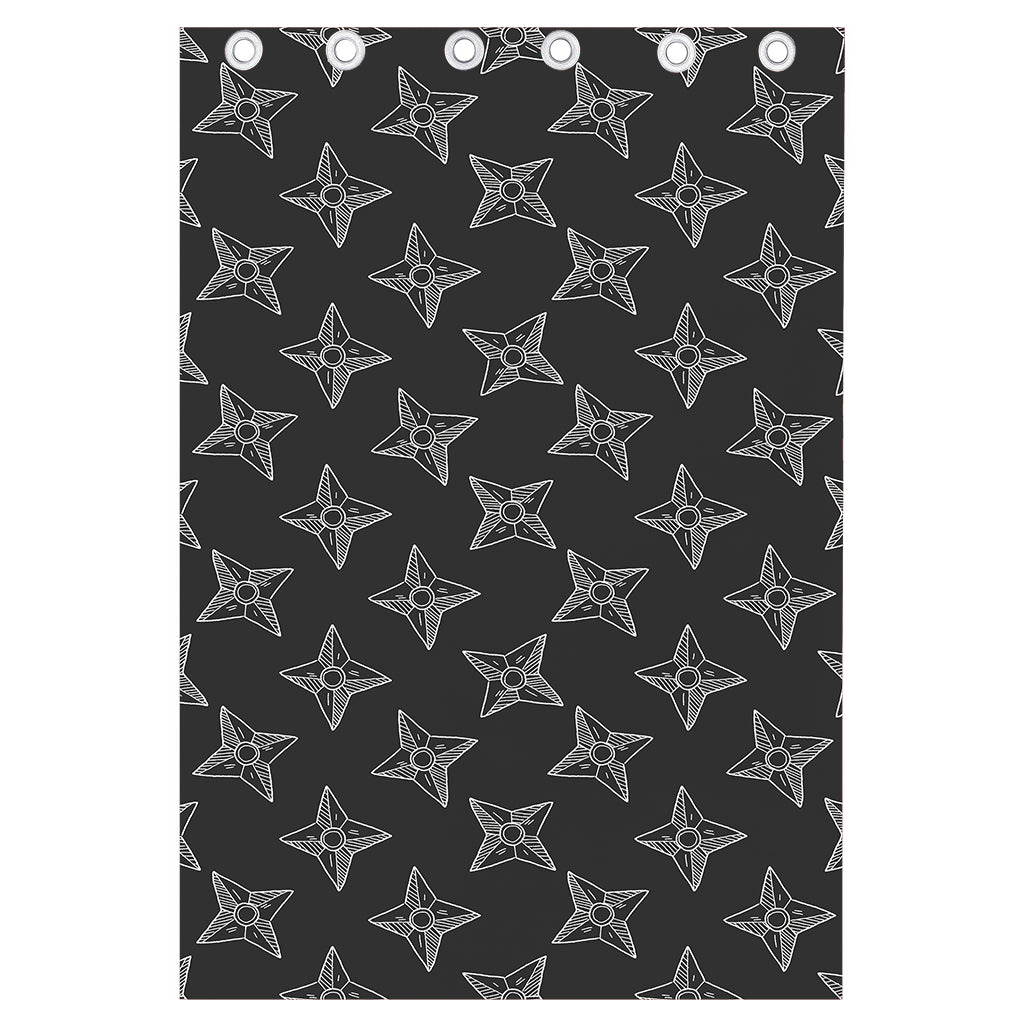 Ninja Weapon Pattern Print Curtain