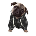 Ninja Weapon Pattern Print Dog Zip Up Hoodie