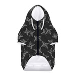 Ninja Weapon Pattern Print Dog Zip Up Hoodie