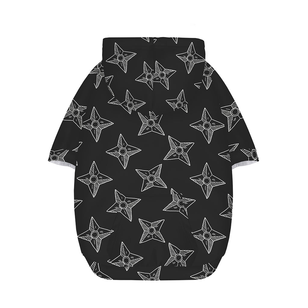Ninja Weapon Pattern Print Dog Zip Up Hoodie