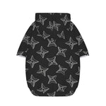 Ninja Weapon Pattern Print Dog Zip Up Hoodie