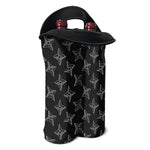 Ninja Weapon Pattern Print Double Neoprene Wine Tote