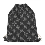 Ninja Weapon Pattern Print Drawstring Bag