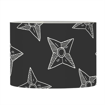 Ninja Weapon Pattern Print Drum Lamp Shade
