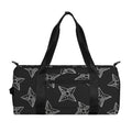 Ninja Weapon Pattern Print Gym Bag