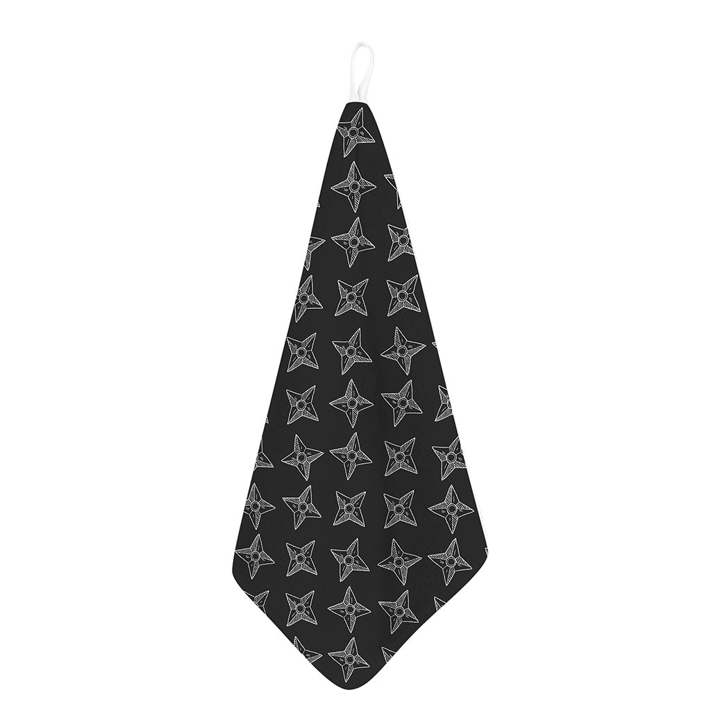 Ninja Weapon Pattern Print Hand Towel