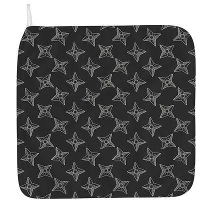 Ninja Weapon Pattern Print Hand Towel