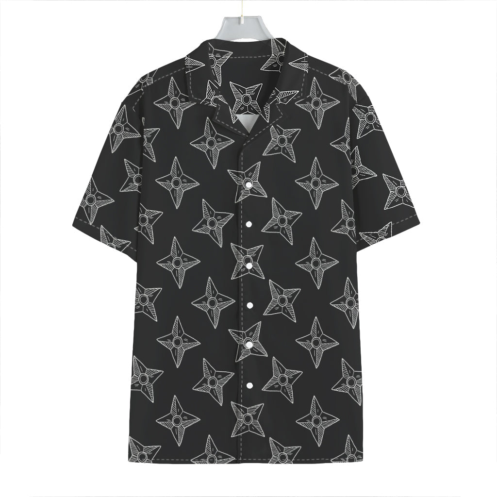 Ninja Weapon Pattern Print Hawaiian Shirt
