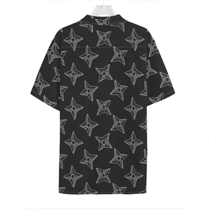 Ninja Weapon Pattern Print Hawaiian Shirt