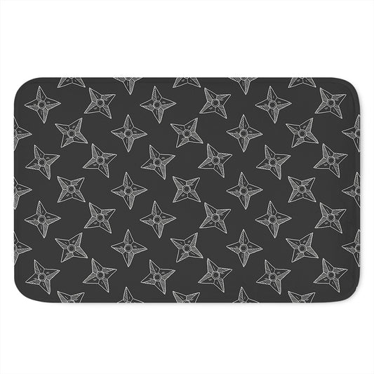 Ninja Weapon Pattern Print Indoor Door Mat